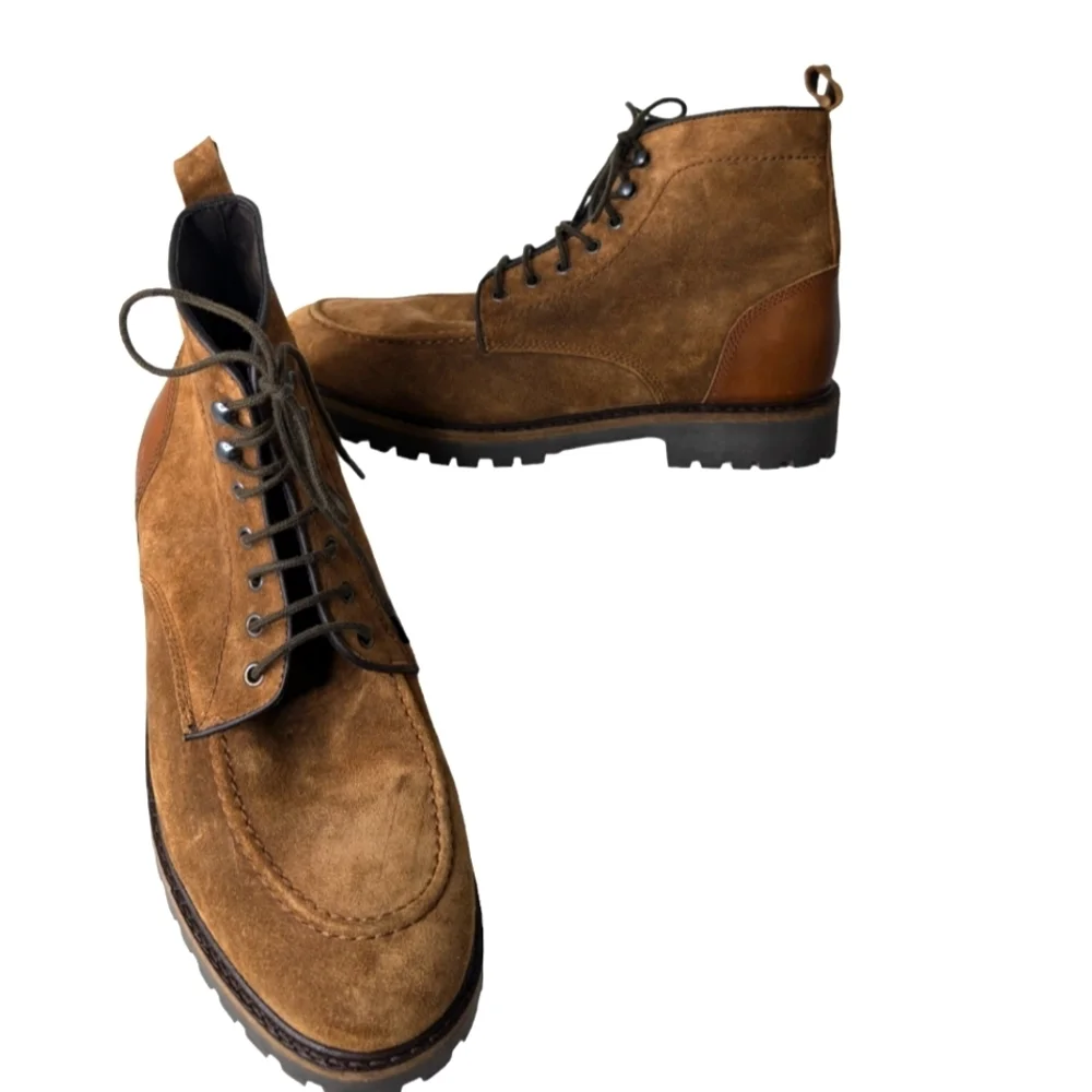 Bruno Magli Brett Lug Sole in Cognac Brown... Size 12